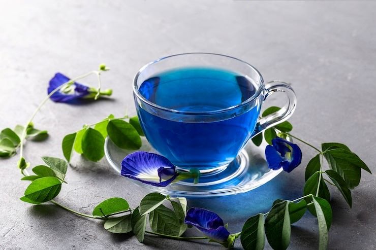 Chá de Flor de Clitória ternátea e seus benefícios