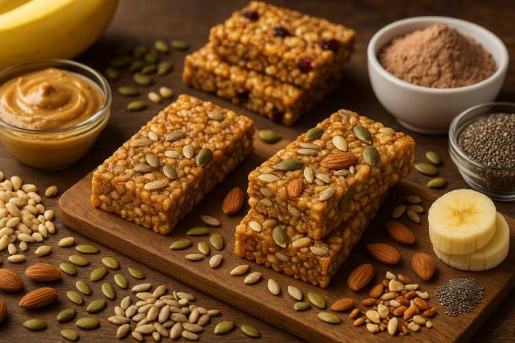 Barras de Cereal Pós-Treino: A Combinação Perfeita de Proteína e Carboidrato para Recuperação Muscular. Veja mais em nosso site