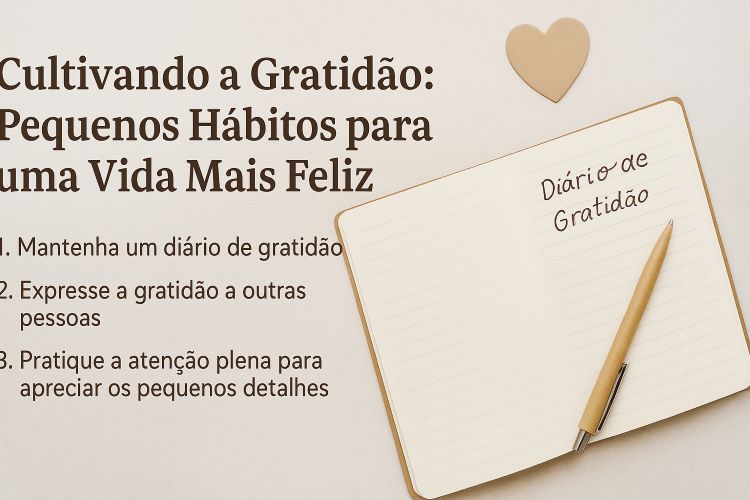 Cultivando a Gratidão: Pequenos Hábitos para uma Vida Mais Feliz. a gratidão que nos torna felizes. Saiba mais