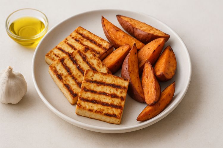 Tofu Grelhado com Batata-Doce