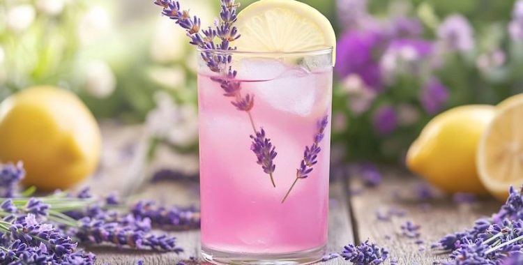 Receita Fácil de Limonada de Lavanda. Experimente esta receita e aproveite uma bebida deliciosa e relaxante!