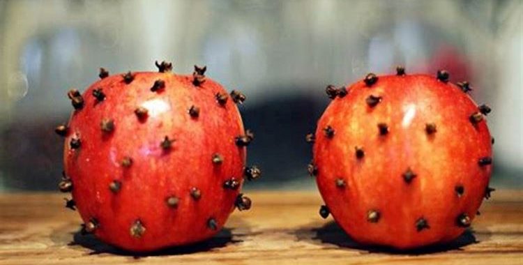 Maçã e Cravo para Limpeza do Ambiente