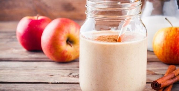 Shake de maçã com whey e creatina, uma receita altamente funcional