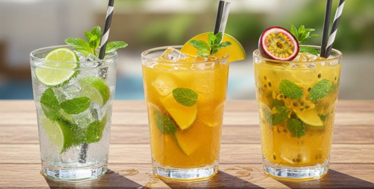 Mojito Refrescante: Aprenda a Versão Tradicional e Duas Adaptações com Frutas Tropicais. Veja este e mais outros drinks em nosso site